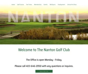 Nantongolfclub.ca(Nanton Golf Club) Screenshot