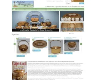 Nantucketbasketworks.com(Handmade Nantucket Lightship Baskets) Screenshot