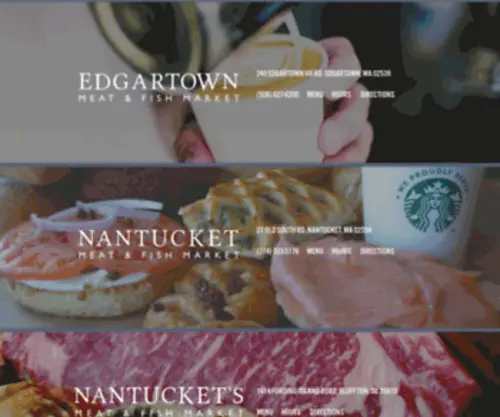 Nantucketsmarket.com(Your Premier Meat & Fish Market) Screenshot