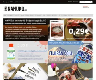 Nanuko.de(Ihr Onlineshop für japanische und koreanische Ess) Screenshot