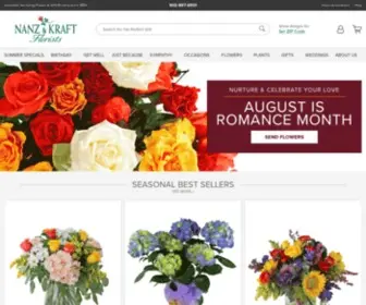 Nanzandkraft.com(Nanz and Kraft Florists) Screenshot