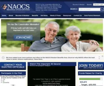 Naocs.us(Conservative Organization for Seniors) Screenshot