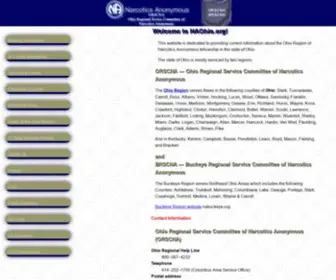 Naohio.org(Narcotics Anonymous Ohio) Screenshot