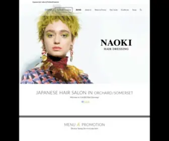 Naokihair.com(Japanese Hair Salon in Orchard/Somerset) Screenshot