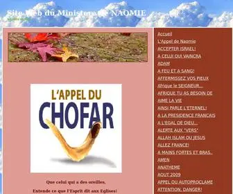 Naomiebethel.com(Site Web du Ministere de NAOMIE) Screenshot