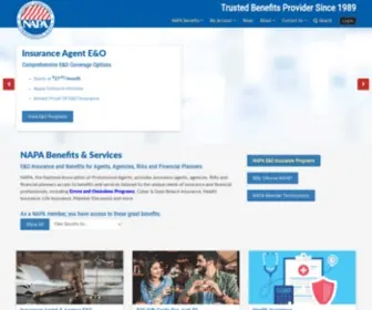 Napa-Benefits.org(NAPA Benefits & Services for Insurance Agents & Agencies) Screenshot