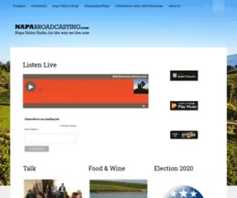 Napabroadcasting.com(Napa Broadcasting) Screenshot