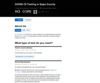 Napacovid.com(19 Testing in Napa County) Screenshot