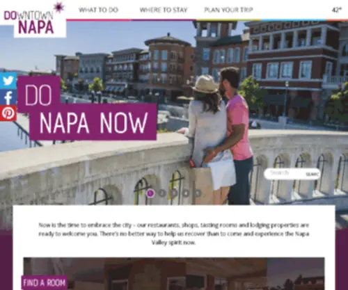Napadowntown.com(Downtown Napa Tasting Rooms) Screenshot