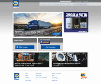 Napafilters.com(Automotive Filters) Screenshot
