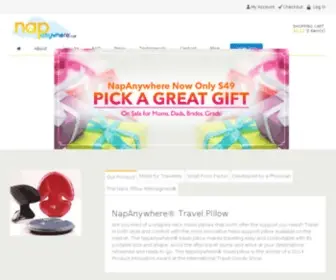 Napanywhere.net(The NapAnywhere travel pillow) Screenshot