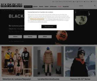 Napapijri.fr(Napapijri Online Store Officiel France) Screenshot