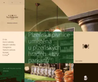 Naparkanu.com(Plzeňská pivnice umístěna u plzeňských hradeb) Screenshot
