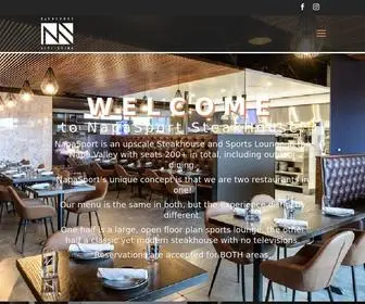 Napasportsteakhouse.com(NapaSport Steak House) Screenshot