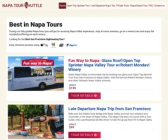 Napatourshuttle.com(Open Top Sprinter and Small Group Shuttle Napa Valley Wineries Tour starting from San Francisco) Screenshot