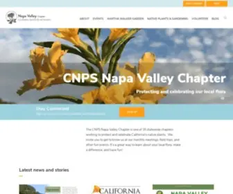 Napavalleycnps.org(Napa Valley Chapter) Screenshot
