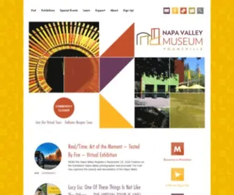 Napavalleymuseum.org(Napa Valley Museum Yountville Home) Screenshot