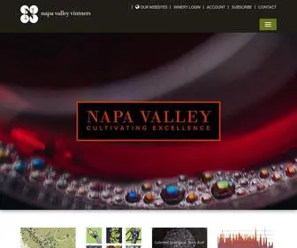 Napavintners.com(Napa Valley Vintners) Screenshot