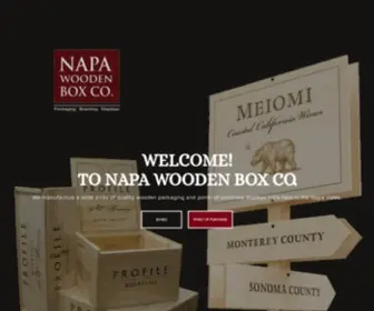 Napawoodenbox.com(Napa Valley) Screenshot