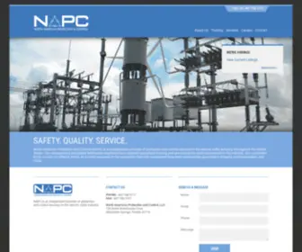 Napcusa.com(North American Protection & Control) Screenshot