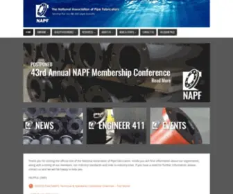 Napf.com(The National Association of Pipe Fabricators) Screenshot