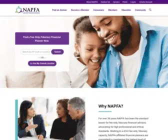 Napfa.org(The National Association of Personal Financial Advisors) Screenshot