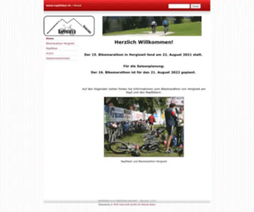 Napfbiker.ch(Napf Biker Hergiswil Marathon Velo Bike Touren Tourismus Napfbiker Bikemarathon) Screenshot
