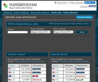 Napiarfolyam.hu(Aktuális) Screenshot