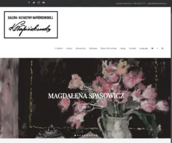 Napiorkowska.pl(Galeria Sztuki Katarzyny Napiórkowskiej) Screenshot