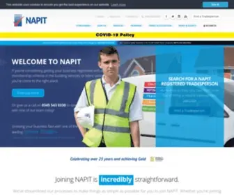 Napit.org.uk(Promoting Excellence in the Building Services & Fabric Sector) Screenshot
