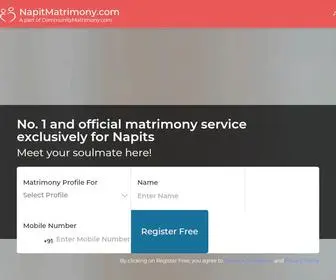Napitmatrimony.com(Napit Matrimonial) Screenshot