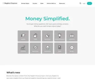 Napkinfinance.com(Financial Literacy) Screenshot