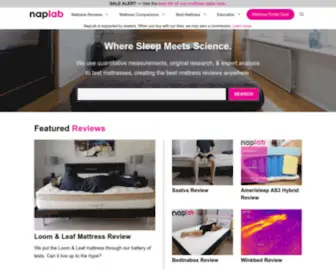 Naplab.com(The Best Mattress Reviews Anywhere) Screenshot