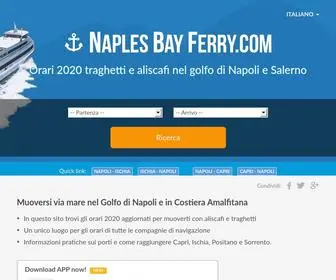 Naplesbayferry.com(Orari 2021 aliscafi e traghetti Napoli) Screenshot