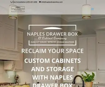 Naplesdrawerbox.com(Naples Florida Pullout Shelves) Screenshot