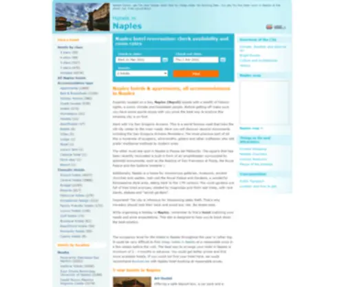 Napleshotelitaly.com(Naples hotels & apartments) Screenshot