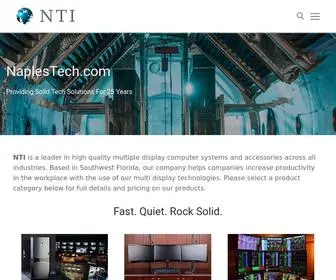 Naplestech.com(Multiple Monitor Computers) Screenshot