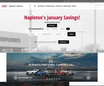 Napletonselginkia.com(Elgin Kia) Screenshot