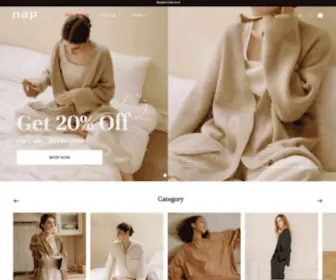 Naploungewear.co(Luxury Loungewear for the Modern Woman) Screenshot