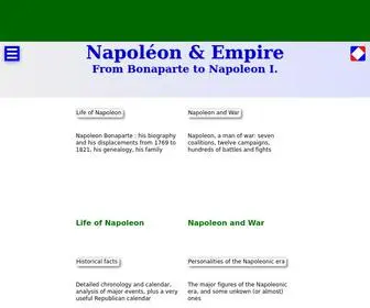 Napoleon-Empire.com(From General Bonaparte to Emperor Napoleon I of France) Screenshot