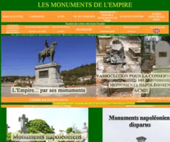 Napoleon-Monuments.eu(LES MONUMENTS DE L'EMPIRE LES MONUMENTS DE L\'EMPIRE) Screenshot