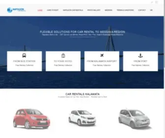 Napoleon-Rentacar.gr(Car Hire Kalamata) Screenshot