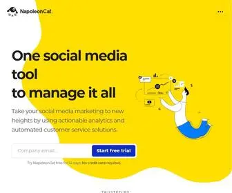 Napoleoncat.com(Engage and Support Customers on Social Media) Screenshot