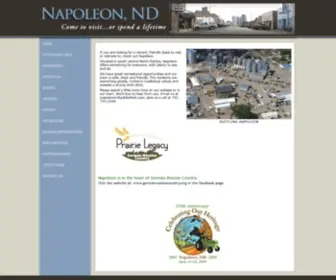 Napoleonnd.com(Napoleon ND) Screenshot