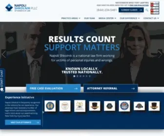 Napolilaw.com(Personal Injury Lawyers in New York) Screenshot