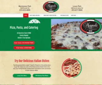 Napolipizzaandpasta.com(Napoli's Pizza) Screenshot