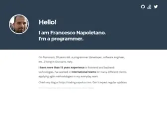 Napolux.com(Francesco Napoletano) Screenshot