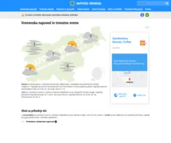Napoved-Vremena.si(Vreme in vremenska napoved) Screenshot