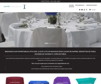 Nappetablecloth.com(Achat Nappes) Screenshot