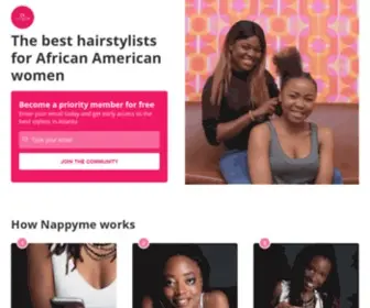 Nappyme.com(Coiffeuse afro domicile) Screenshot